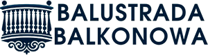 balustrada balkonowa logo white